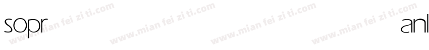 sopran light字体转换